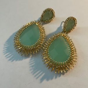 Vintage Kendra Scott statement earring - green